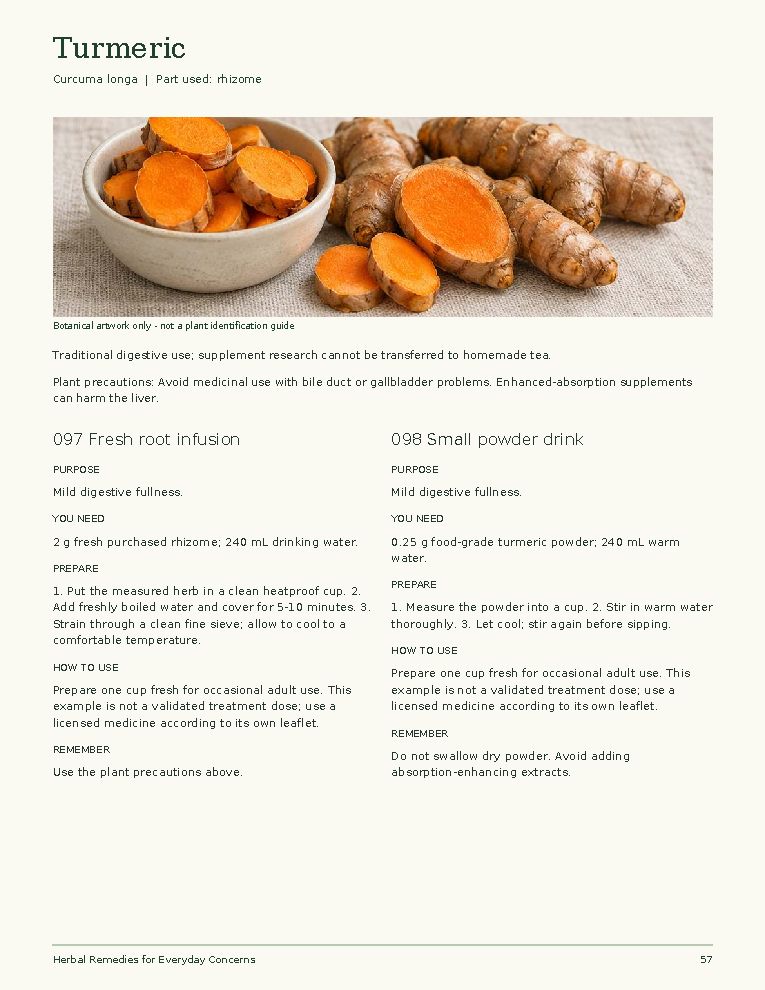 Sample page: Turmeric